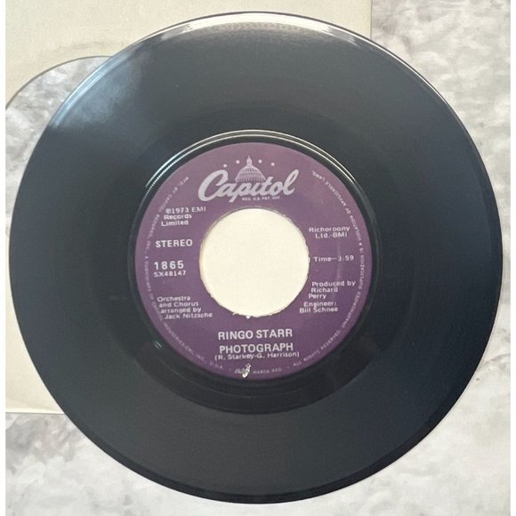 Ringo Starr Photograph / Down and Out 45 Rock Capitol 1865 - Picture 4 of 6
